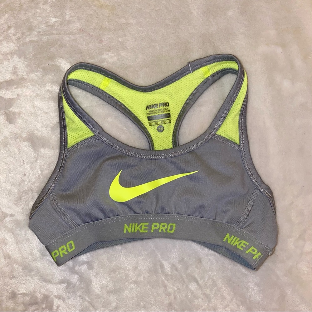Girls, Nike Pro Dri-fit sports bra, size XS